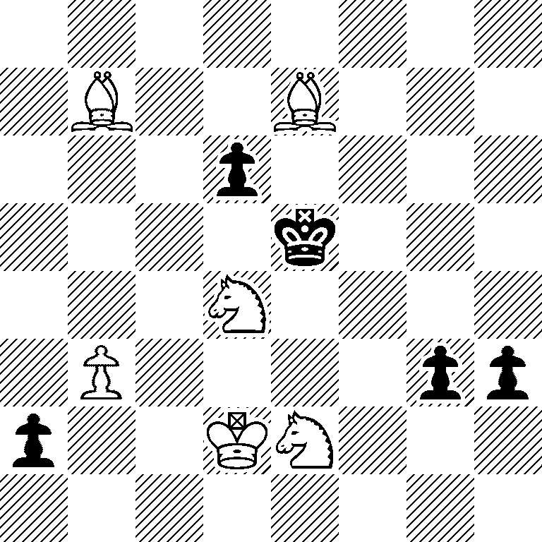 8/1B2B3/3p4/4k3/3N4/1P4pp/p2KN3/8