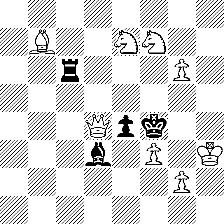8/1B2NN2/2r3P1/8/3Qpk2/3b1P1K/6P1/8