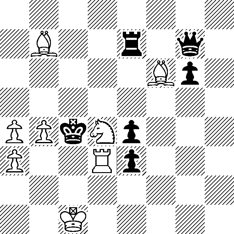 8/1B2r1q1/5Bp1/8/PPkNp3/P2Rp3/8/2K5