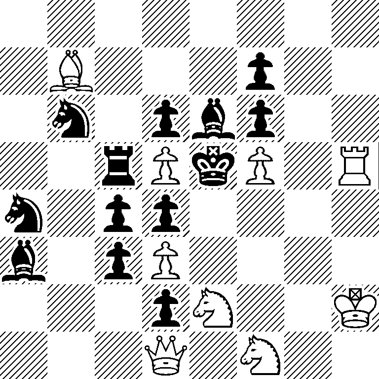 8/1B3p2/1n1pbp2/2rPkP1R/n1pp4/b1pP4/3pN2K/3Q1N2