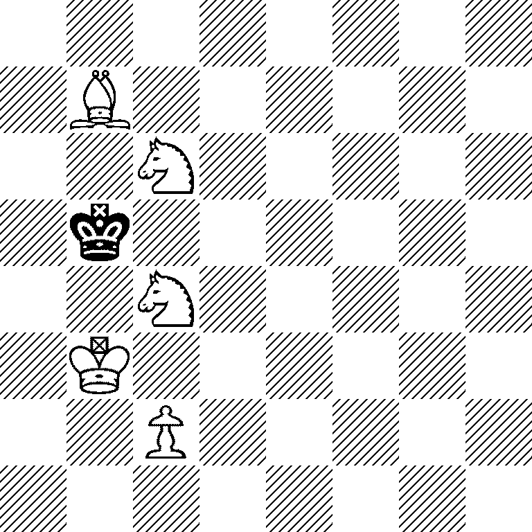 8/1B6/2N5/1k6/2N5/1K6/2P5/8