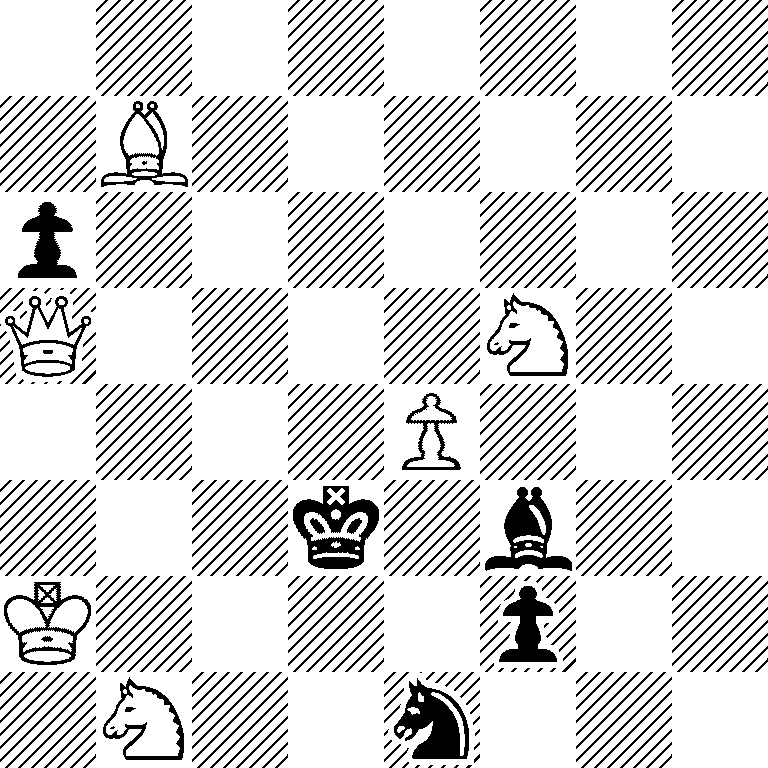8/1B6/p7/Q4N2/4P3/3k1b2/K4p2/1N2n3