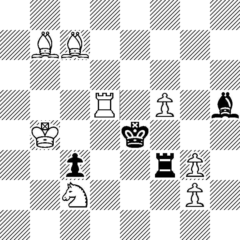 8/1BB5/8/3R1P1b/1K2k3/2p2rP1/2N3P1/8