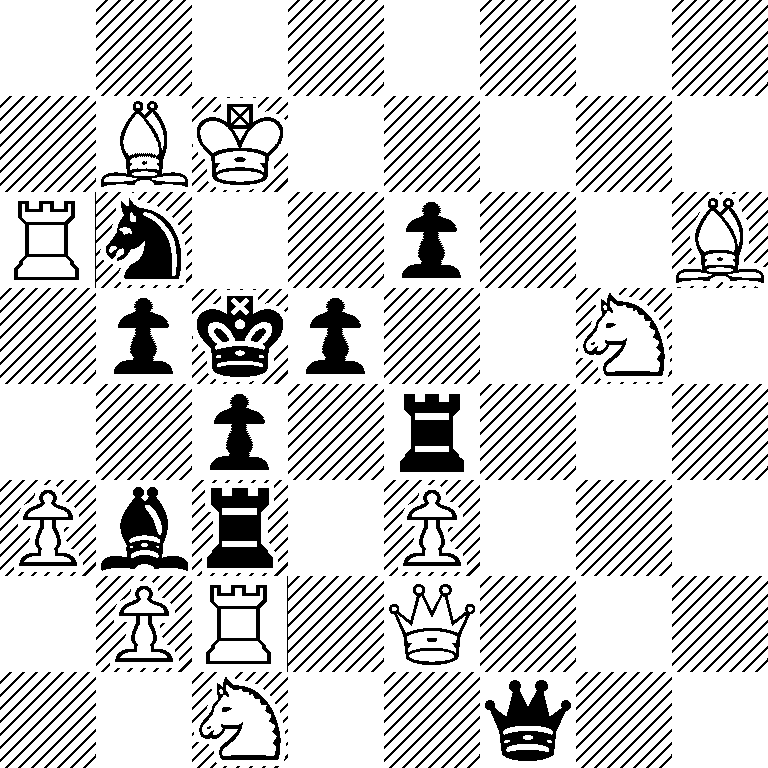 8/1BK5/Rn2p2B/1pkp2N1/2p1r3/Pbr1P3/1PR1Q3/2N2q2