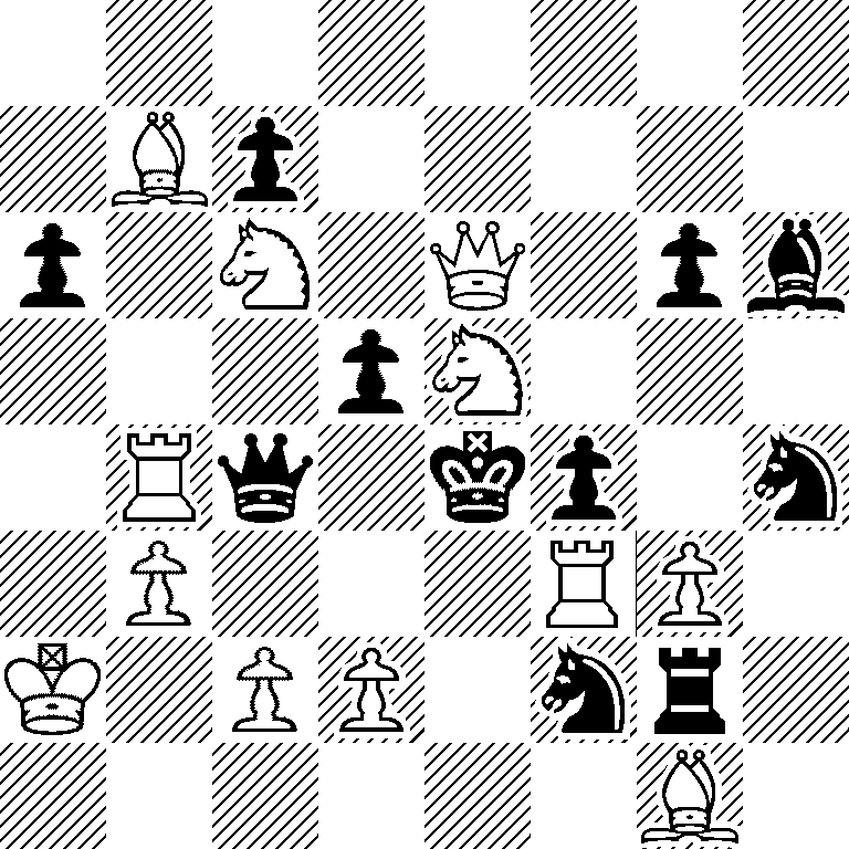 8/1Bp5/p1N1Q1pb/3pN3/1Rq1kp1n/1P3RP1/K1PP1nr1/6B1
