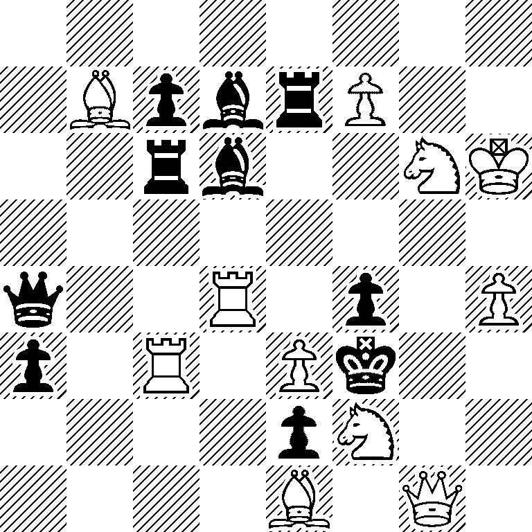 8/1BpbrP2/2rb2NK/8/q2R1p1P/p1R1Pk2/4pN2/4B1Q1