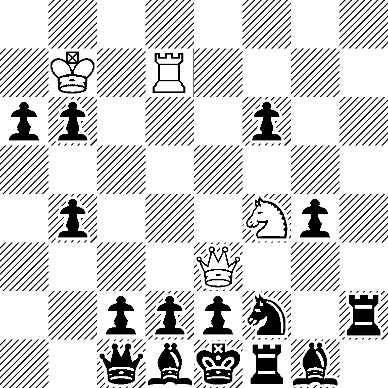 8/1K1R4/pp3p2/8/1p3Np1/4Q3/2pppn1r/2qbkrb1