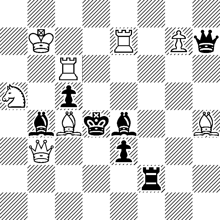 8/1K2R1Pq/2R5/N1p5/1bBkb2B/1Q2p3/5r2/8