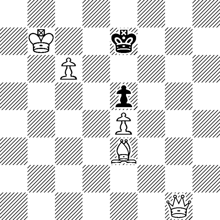 8/1K2k3/2P5/4p3/4P3/4B3/8/6Q1