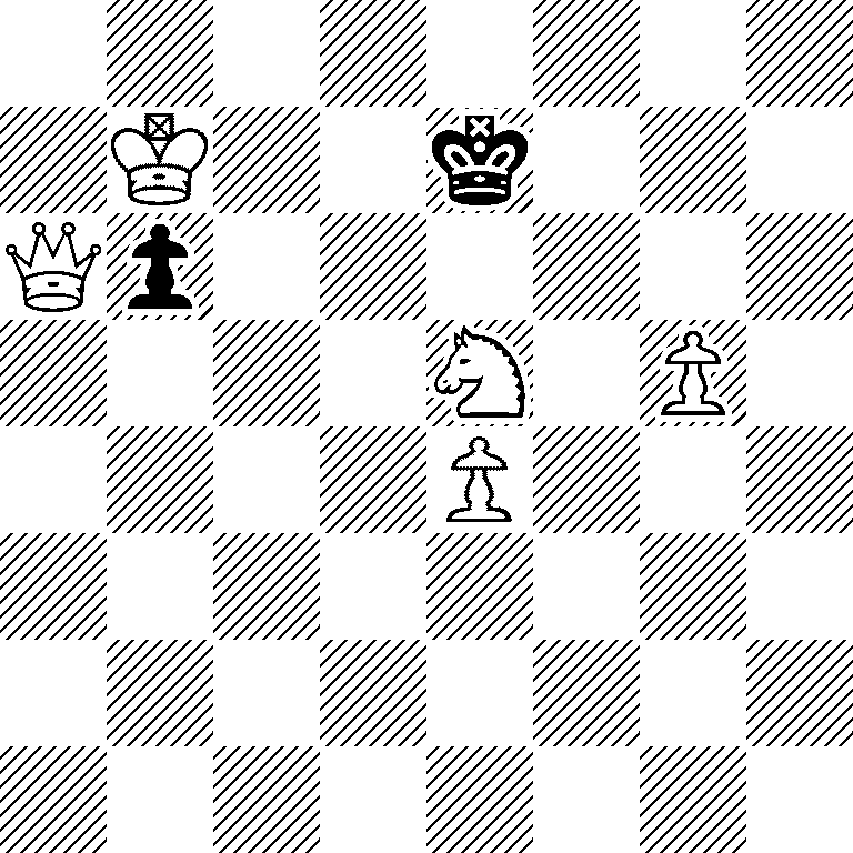 8/1K2k3/Qp6/4N1P1/4P3/8/8/8