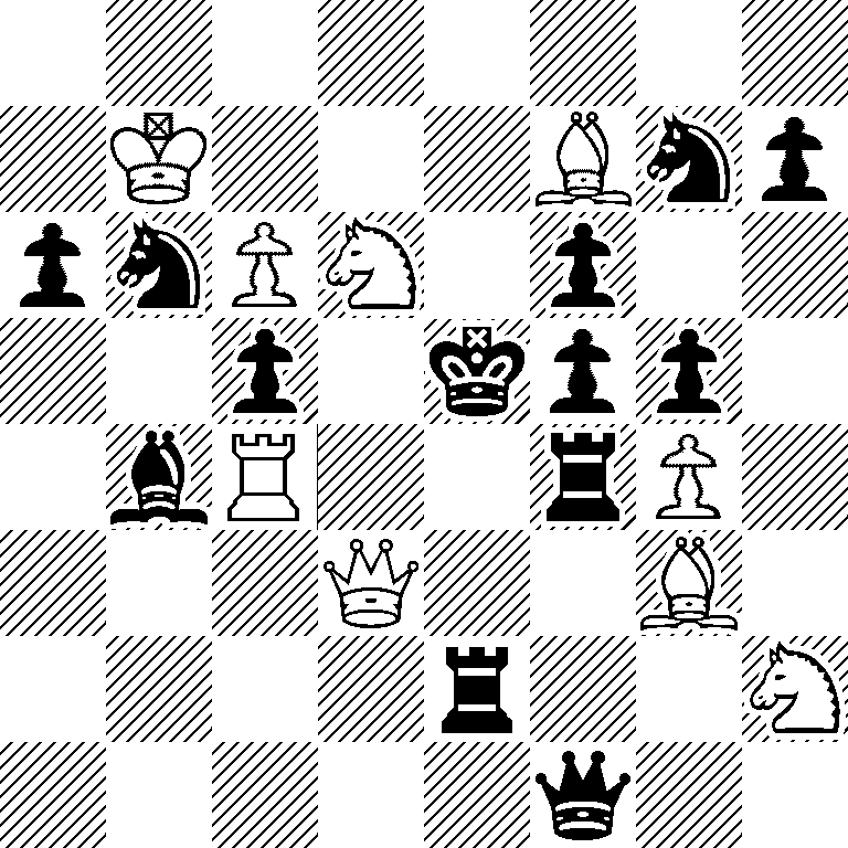 8/1K3Bnp/pnPN1p2/2p1kpp1/1bR2rP1/3Q2B1/4r2N/5q2