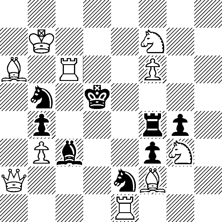 8/1K3N2/B1R2P2/1n1k4/1p3rp1/1Pb2pN1/Q3nB2/4R3