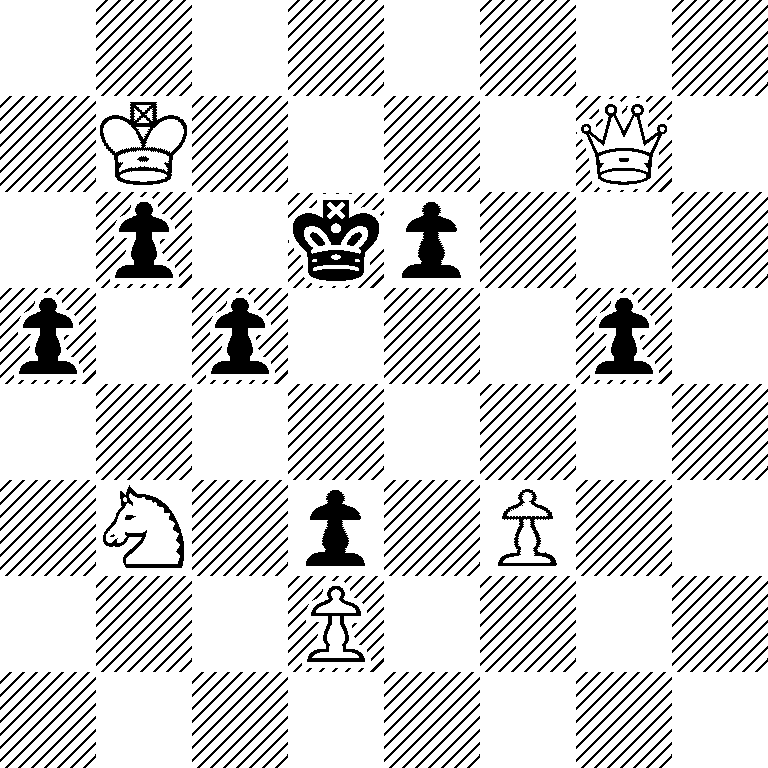 8/1K4Q1/1p1kp3/p1p3p1/8/1N1p1P2/3P4/8