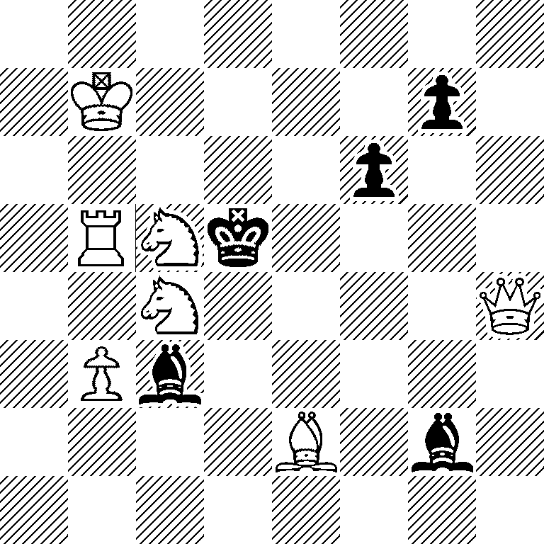 8/1K4p1/5p2/1RNk4/2N4Q/1Pb5/4B1b1/8