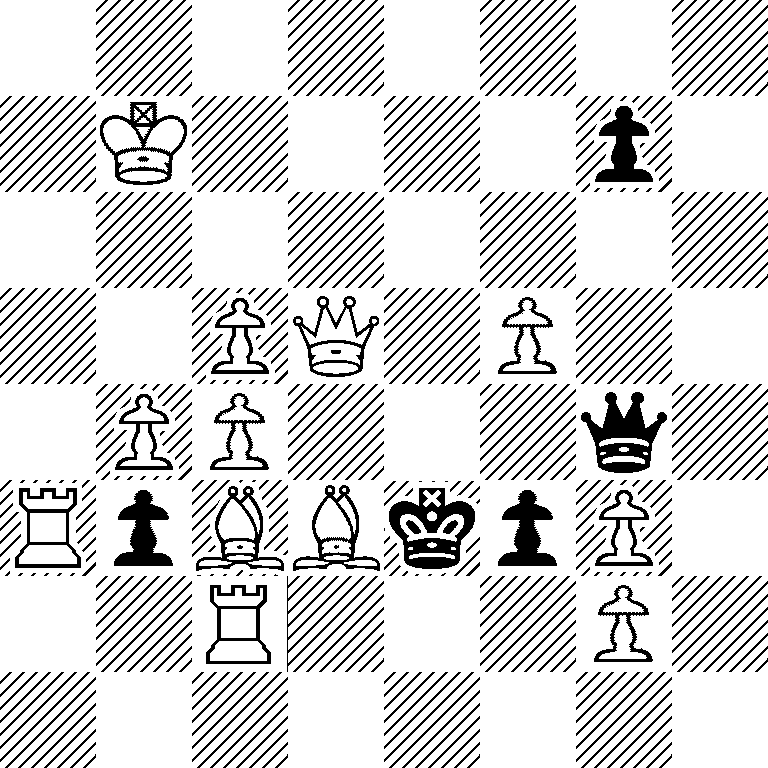 8/1K4p1/8/2PQ1P2/1PP3q1/RpBBkpP1/2R3P1/8