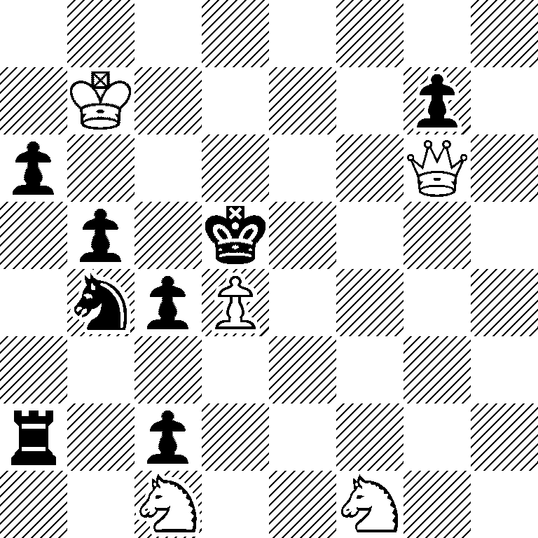 8/1K4p1/p5Q1/1p1k4/1npP4/8/r1p5/2N2N2