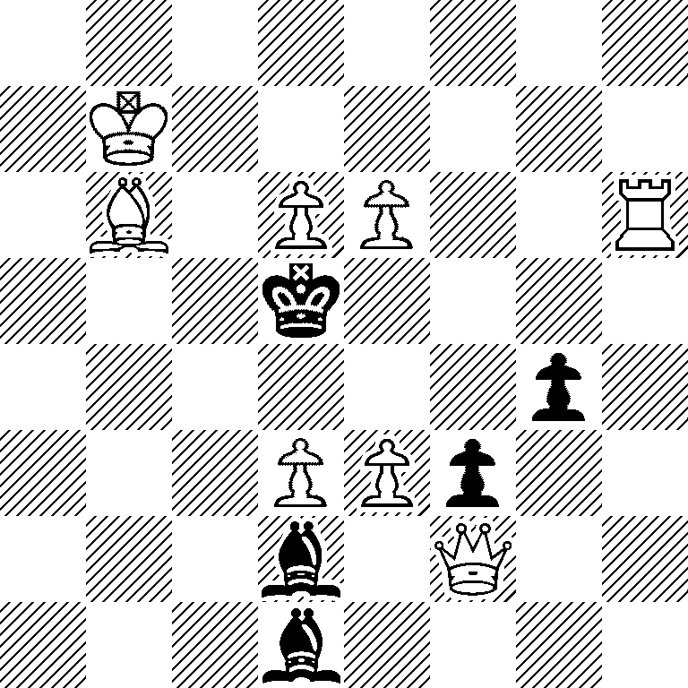 8/1K6/1B1PP2R/3k4/6p1/3PPp2/3b1Q2/3b4