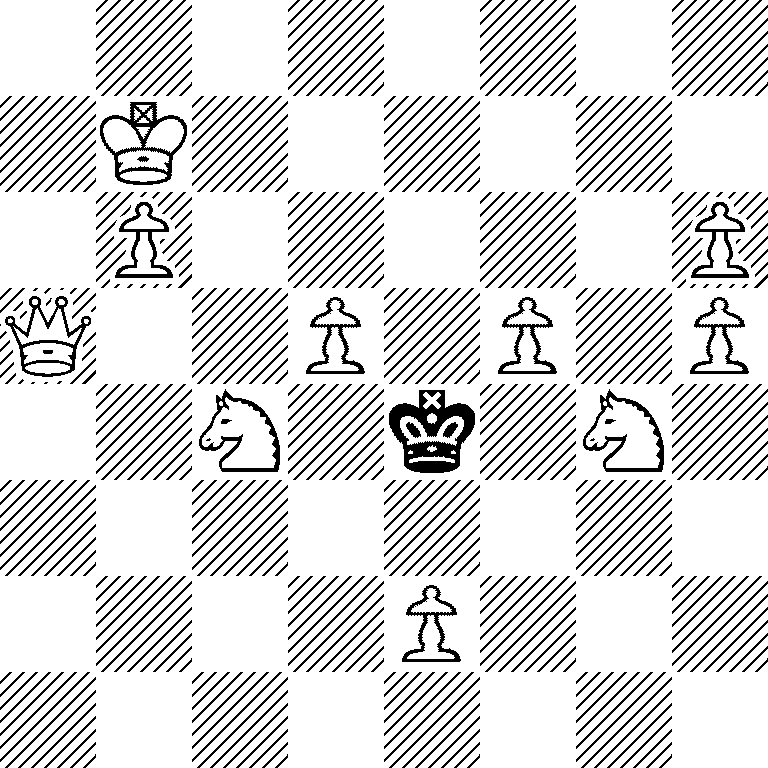 8/1K6/1P5P/Q2P1P1P/2N1k1N1/8/4P3/8