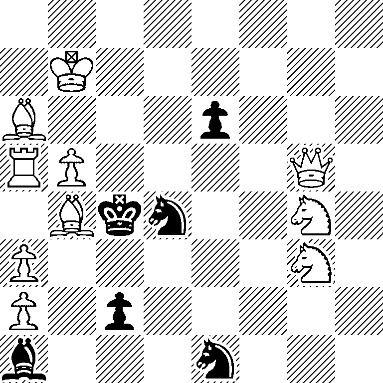 8/1K6/B3p3/RP4Q1/1Bkn2N1/P5N1/P1p5/b3n3