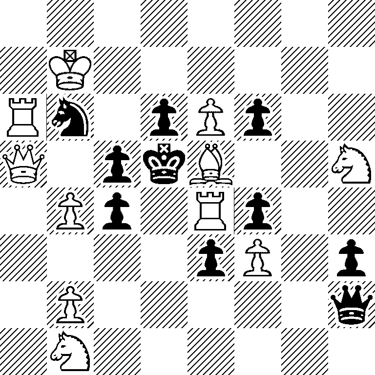 8/1K6/Rn1pPp2/Q1pkB2N/1Pp1Rp2/4pP1p/1P5q/1N6