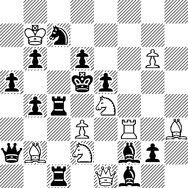 8/1Kn5/1p1p2P1/p2kp3/1pr1N3/3P1R1B/qB1N1bp1/2r1Qb2