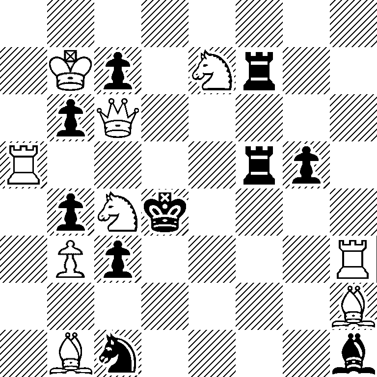 8/1Kp1Nr2/1pQ5/R4rp1/1pNk4/1Pp4R/7B/1Bn4b