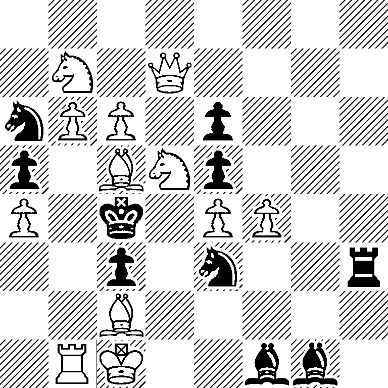 8/1N1Q4/nPP1p3/p1BNp3/P1k1PP2/2p1n2r/2B5/1RK2bb1