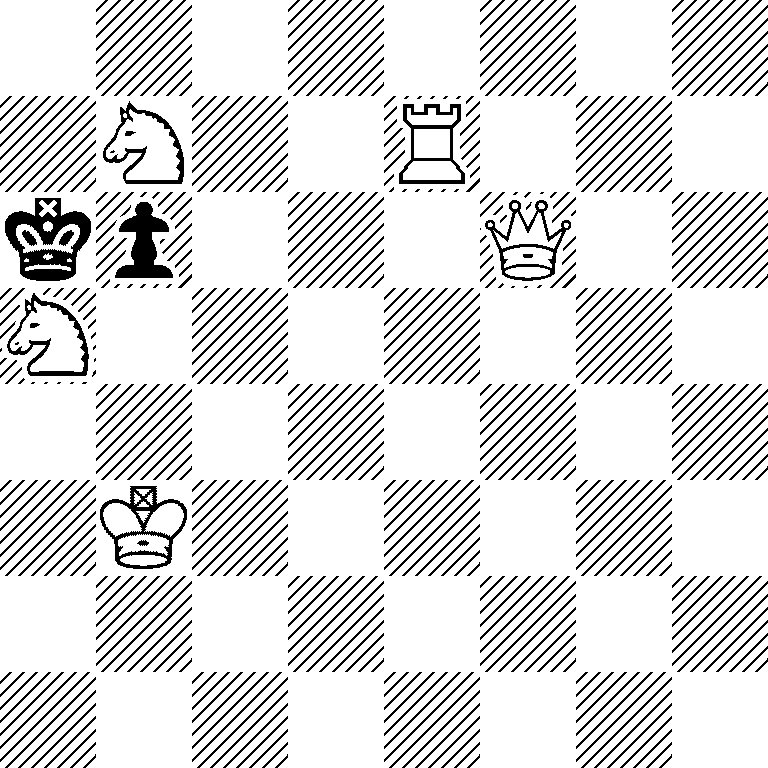 8/1N2R3/kp3Q2/N7/8/1K6/8/8