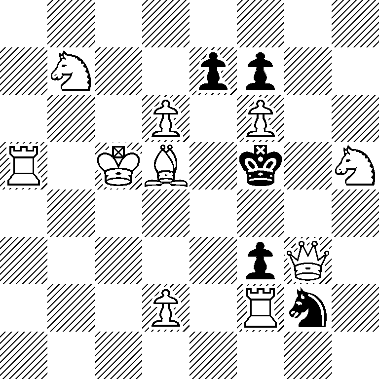 8/1N2pp2/3P1P2/R1KB1k1N/8/5pQ1/3P1Rn1/8