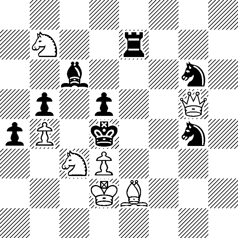 8/1N2r3/2b3n1/1p1p2Q1/pP1k2n1/2NP4/3KB3/8