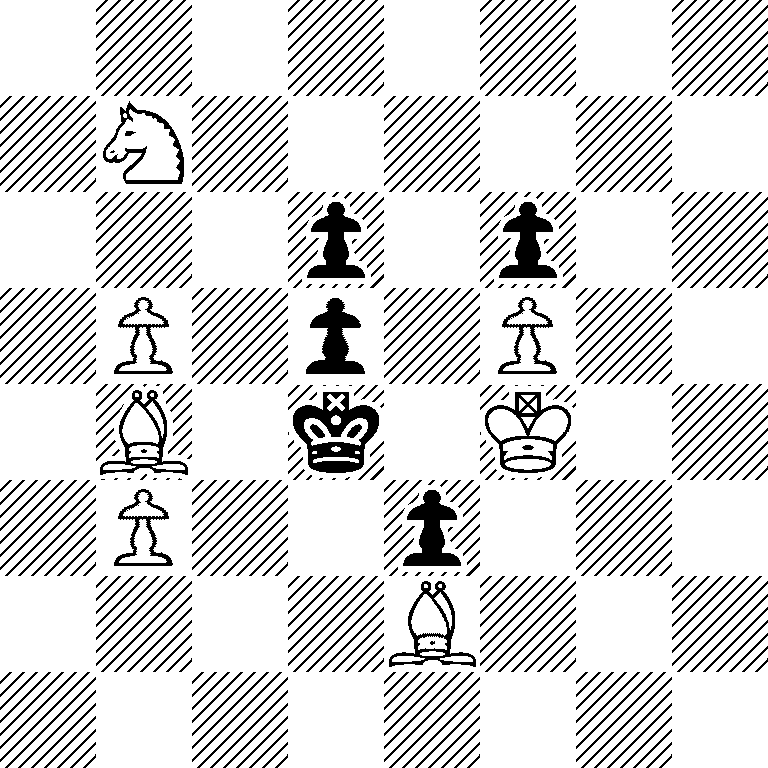 8/1N6/3p1p2/1P1p1P2/1B1k1K2/1P2p3/4B3/8