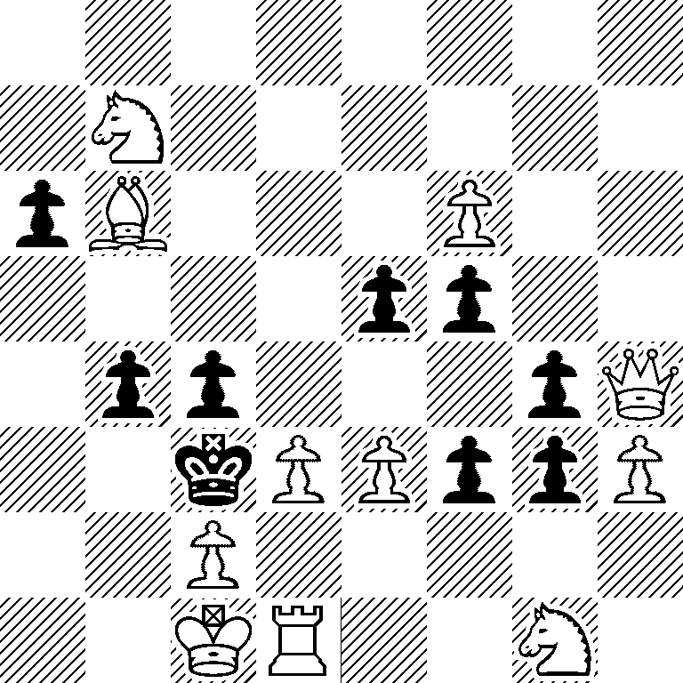 8/1N6/pB3P2/4pp2/1pp3pQ/2kPPppP/2P5/2KR2N1