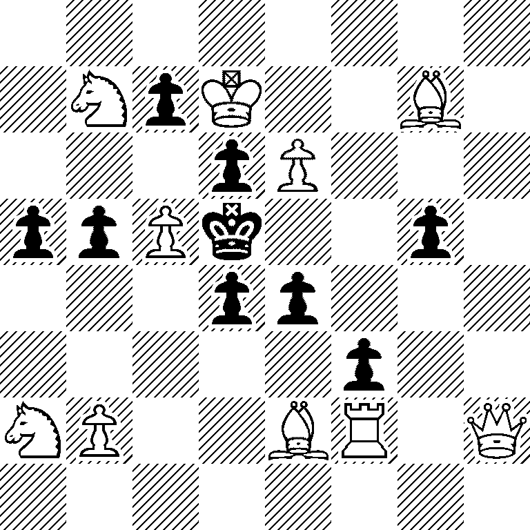 8/1NpK2B1/3pP3/ppPk2p1/3pp3/5p2/NP2BR1Q/8