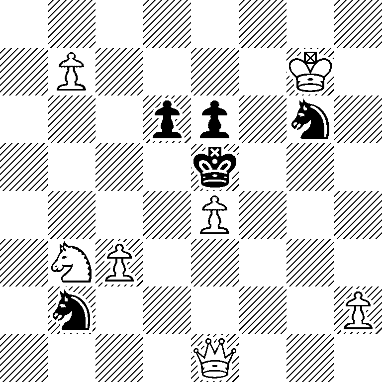 8/1P4K1/3pp1n1/4k3/4P3/1NP5/1n5P/4Q3