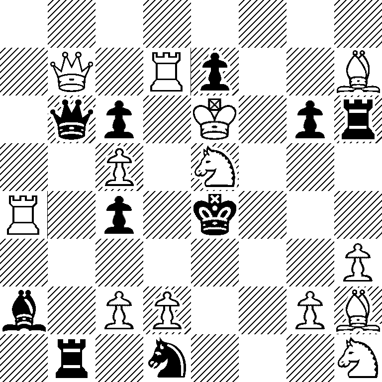 8/1Q1Rp2B/1qp1K1pr/2P1N3/R1p1k3/7P/b1PP2PB/1r1n3N