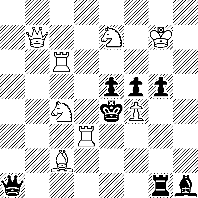 8/1Q2N1K1/2R5/4ppp1/2N1kP2/3R4/2B5/q5rb