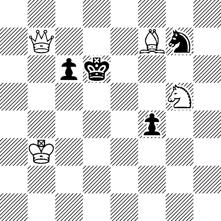 8/1Q3Bn1/2pk4/6N1/5p2/1K6/8/8
