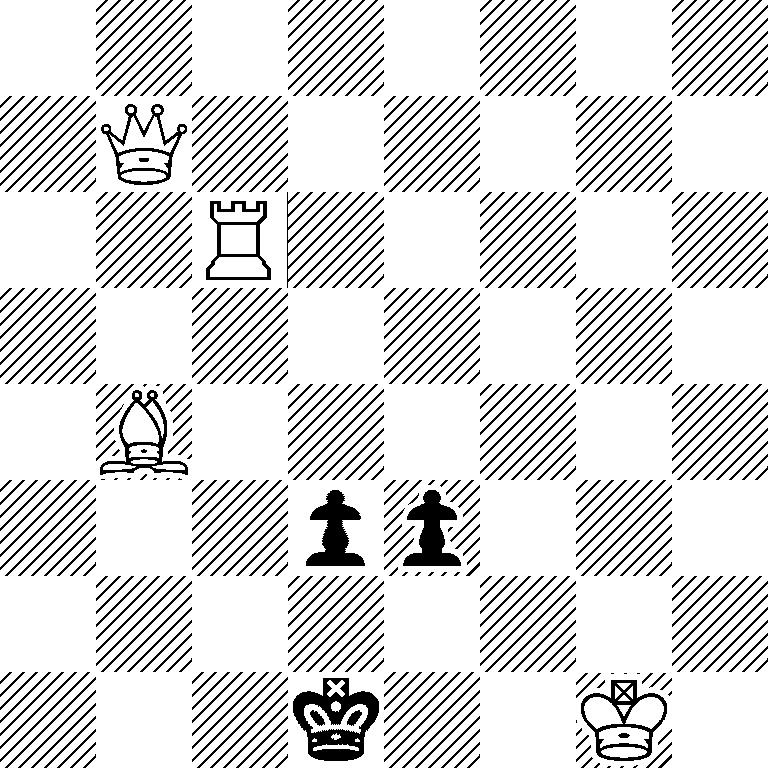 8/1Q6/2R5/8/1B6/3pp3/8/3k2K1