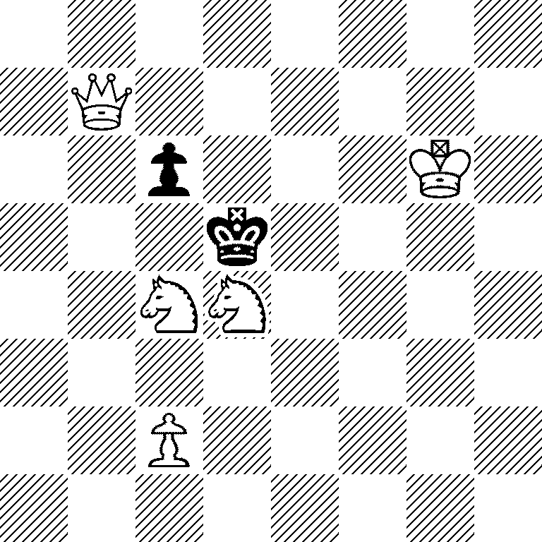 8/1Q6/2p3K1/3k4/2NN4/8/2P5/8