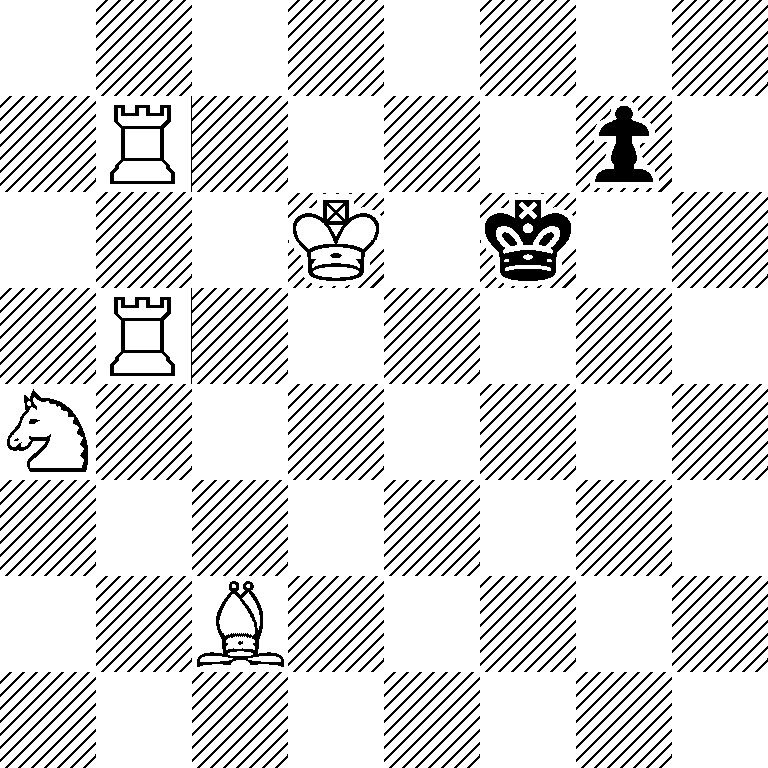 8/1R4p1/3K1k2/1R6/N7/8/2B5/8