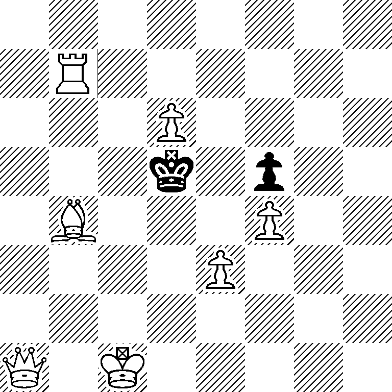 8/1R6/3P4/3k1p2/1B3P2/4P3/8/Q1K5