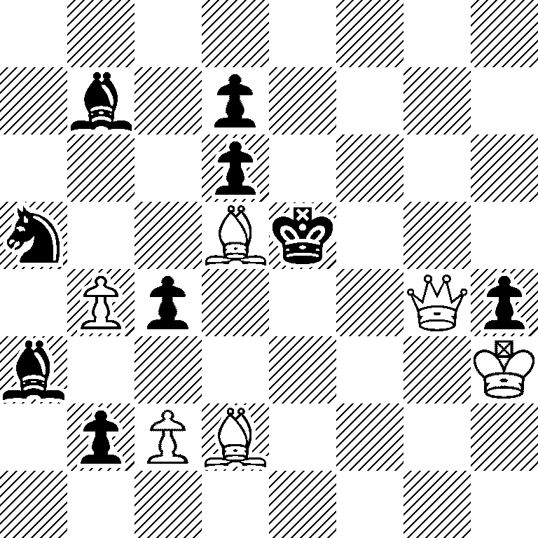 8/1b1p4/3p4/n2Bk3/1Pp3Qp/b6K/1pPB4/8
