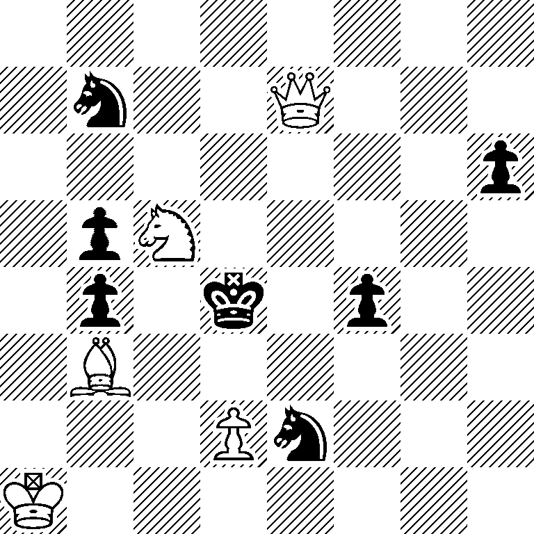 8/1n2Q3/7p/1pN5/1p1k1p2/1B6/3Pn3/K7