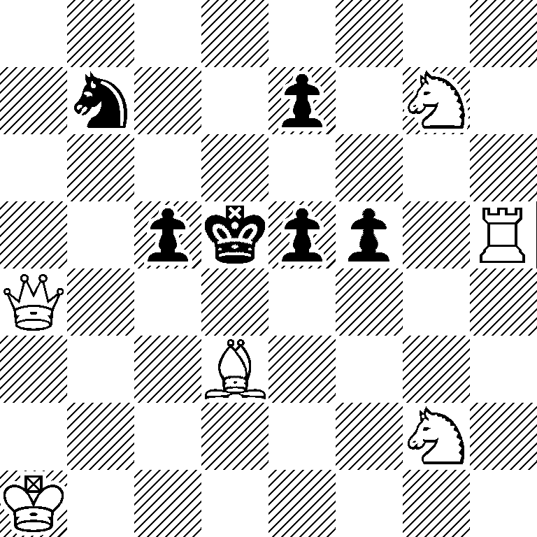 8/1n2p1N1/8/2pkpp1R/Q7/3B4/6N1/K7