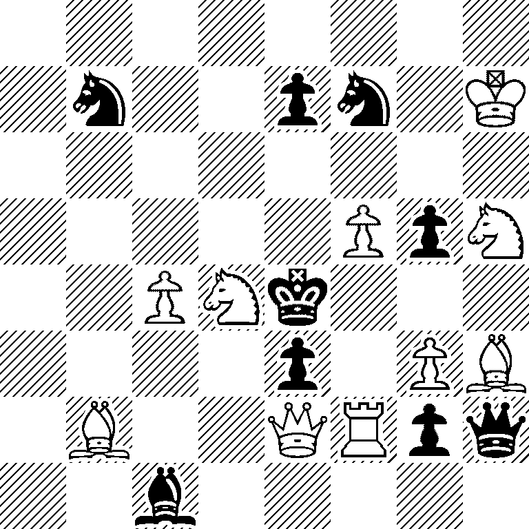 8/1n2pn1K/8/5PpN/2PNk3/4p1PB/1B2QRpq/2b5