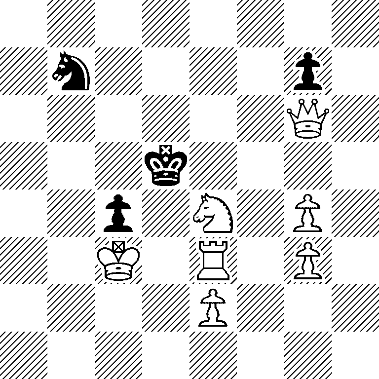 8/1n4p1/6Q1/3k4/2p1N1P1/2K1R1P1/4P3/8