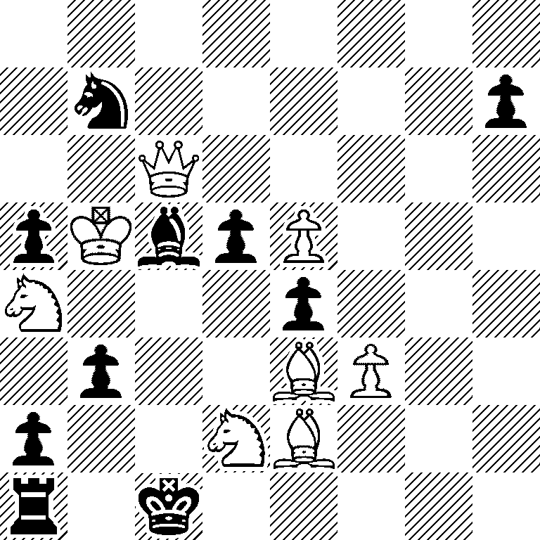 8/1n5p/2Q5/pKbpP3/N3p3/1p2BP2/p2NB3/r1k5
