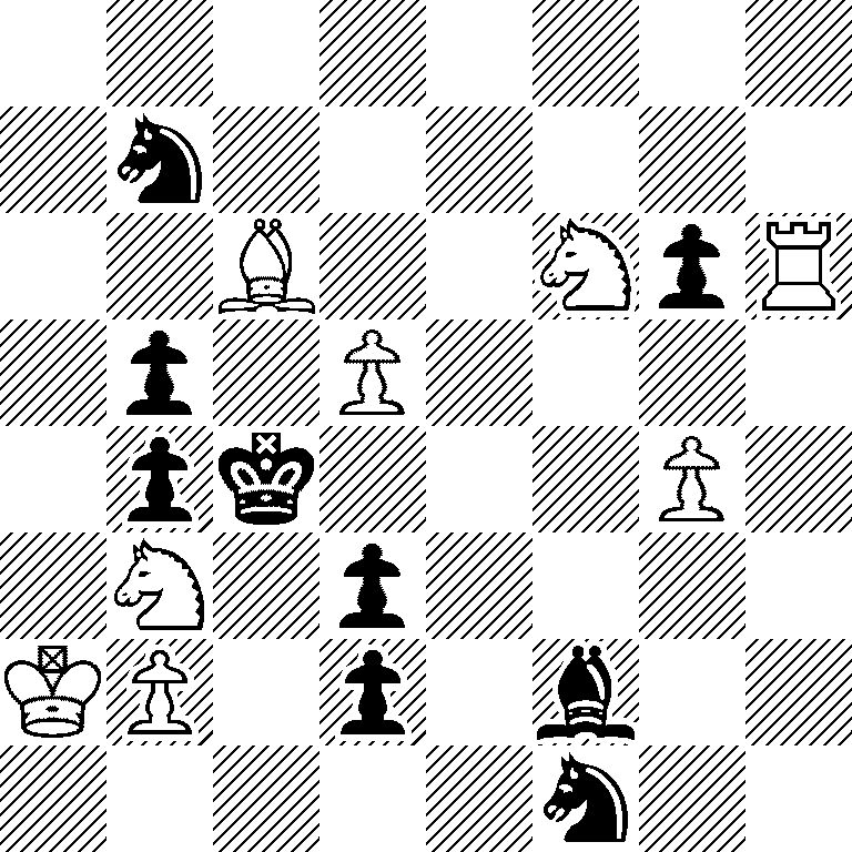 8/1n6/2B2NpR/1p1P4/1pk3P1/1N1p4/KP1p1b2/5n2