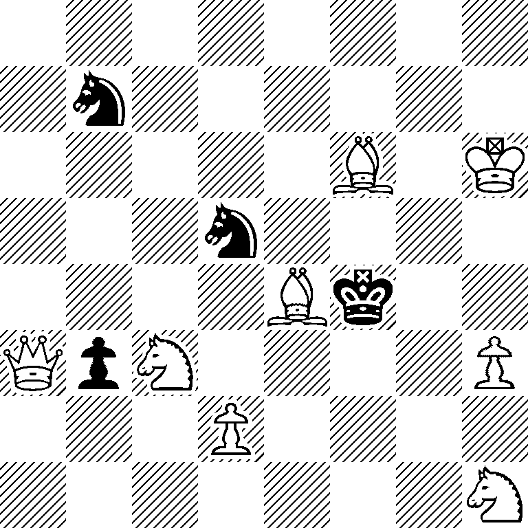 8/1n6/5B1K/3n4/4Bk2/QpN4P/3P4/7N