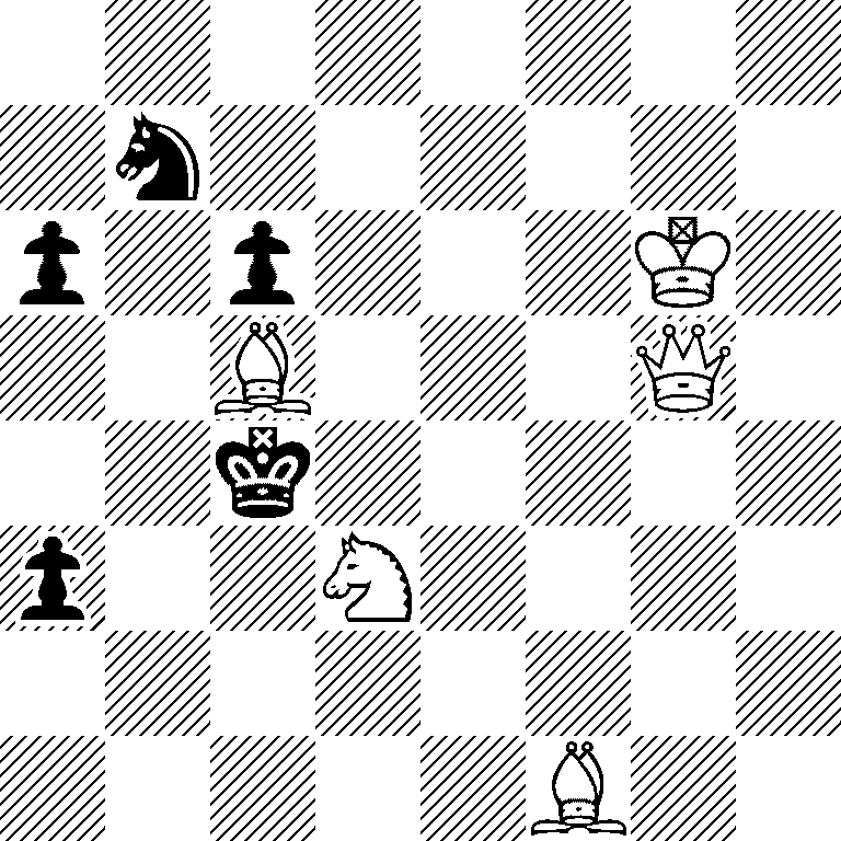 8/1n6/p1p3K1/2B3Q1/2k5/p2N4/8/5B2